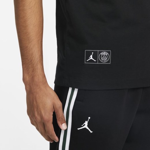 T-shirt męski z logo Paris Saint-Germain - Czerń Nike S Nike poland