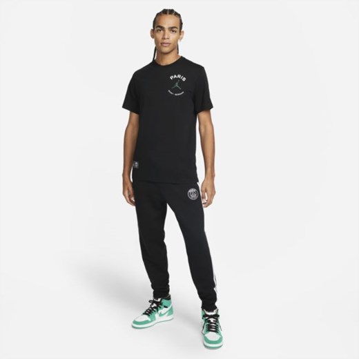 T-shirt męski z logo Paris Saint-Germain - Czerń Nike XL Nike poland