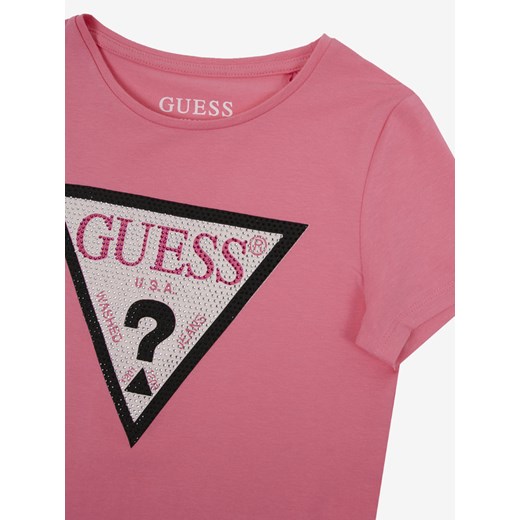 Guess Koszulka dziecięce Różowy Guess 16 lat BIBLOO promocyjna cena