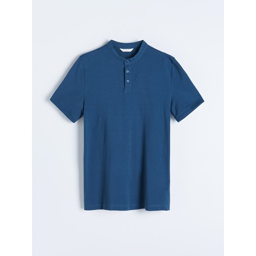 Reserved - Koszulka polo o fasonie slim - Niebieski Reserved XS Reserved