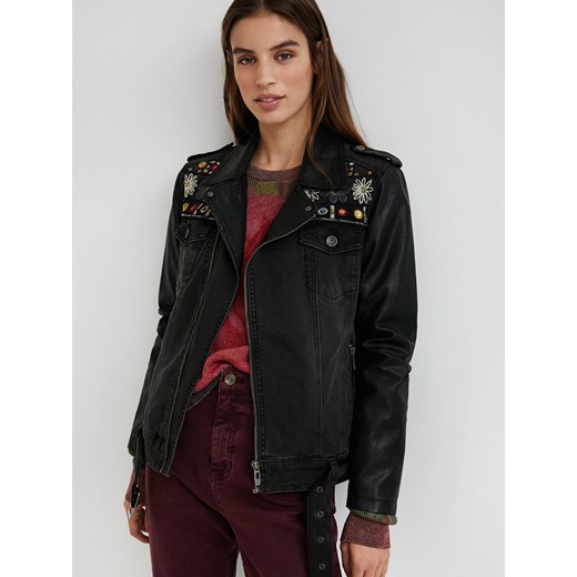 Desigual Damska kurtka dżinsowa czarny Merx - XS Desigual 46 promocja Differenta.pl