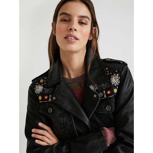 Desigual Damska kurtka dżinsowa czarny Merx - XS Desigual XL wyprzedaż Differenta.pl