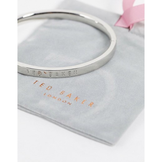 Ted Baker – Clemina – Usztywniana bransoletka z metalicznym połyskiem w srebrnym Ted Baker No Size Asos Poland