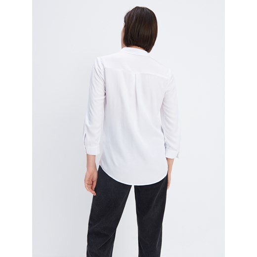 Mohito - Klasyczna koszula z wiskozy - Biały Mohito 38 Mohito
