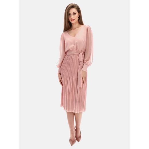 Zwiewna sukienka z plisowanym dołem Potis & Verso OFELIA Potis & Verso 48 wyprzedaż Eye For Fashion
