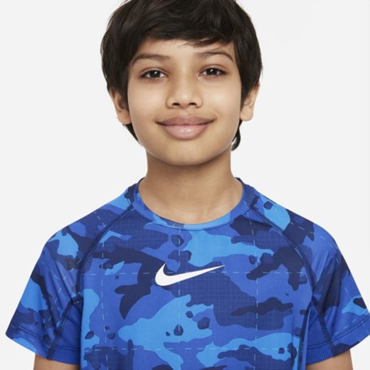 Nike t-shirt chłopięce letni niebieski 