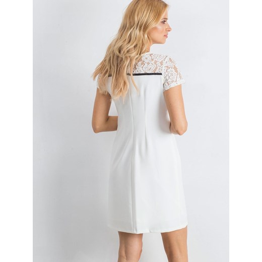 Biała elegancka sukienka mini Sheandher.pl 36 Sheandher.pl