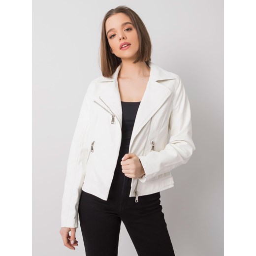 Biała kurtka z ekologicznej skóry Sheandher.pl S Sheandher.pl