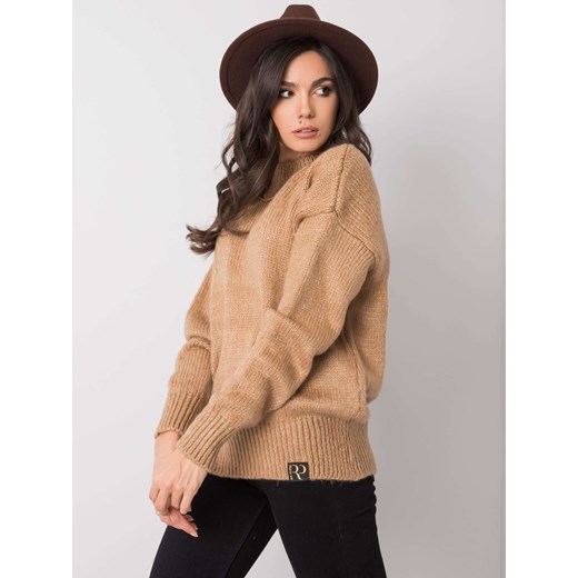 RUE PARIS Beżowy sweter oversize Sheandher.pl M Sheandher.pl