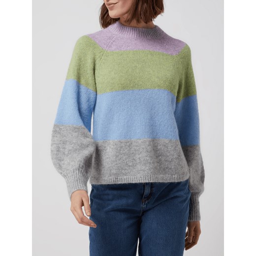 Sweter damski Stella Nova z okrągłym dekoltem wielokolorowy