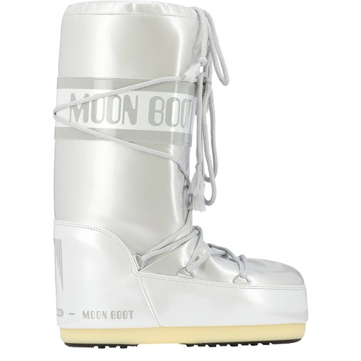 Śniegowce damskie Moon Boot srebrne casualowe 