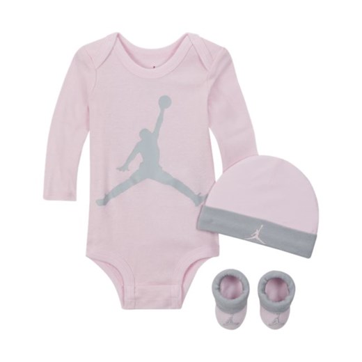 Trzyczęściowy zestaw dla niemowląt Jordan (0–12 M) - Różowy Jordan 6-12M Nike poland