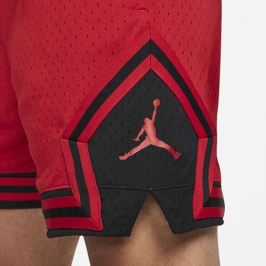 Męskie spodenki ze wstawkami w kształcie rombu Jordan Sport Dri-FIT - Czerwony Jordan 3XL Nike poland