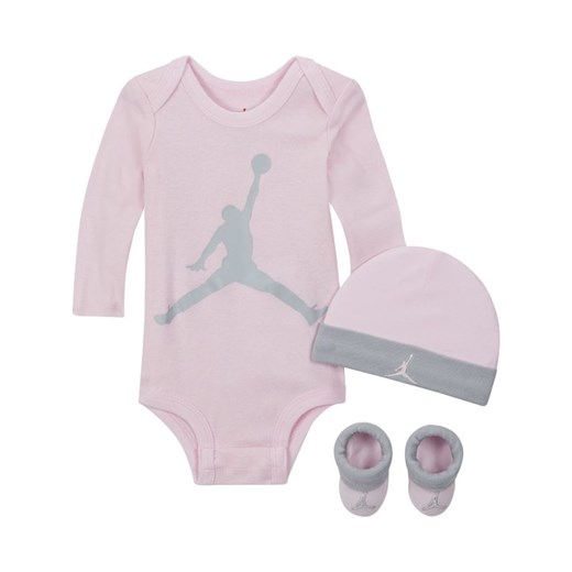 Trzyczęściowy zestaw dla niemowląt Jordan (0–12 M) - Różowy Jordan 6-12M Nike poland