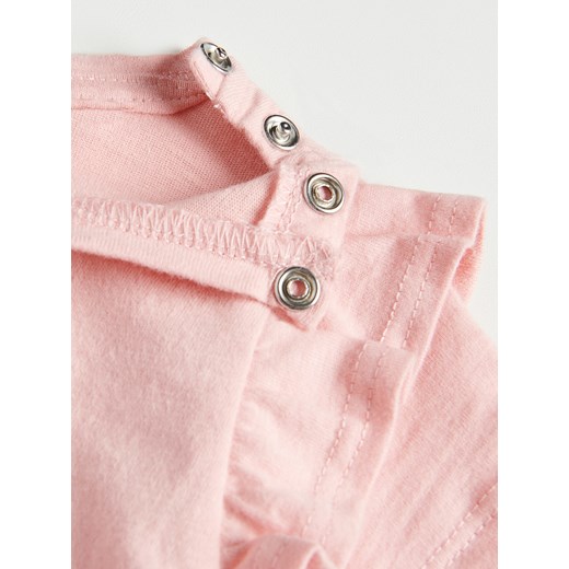 Reserved - Bawełniany t-shirt - Różowy Reserved 104 promocja Reserved