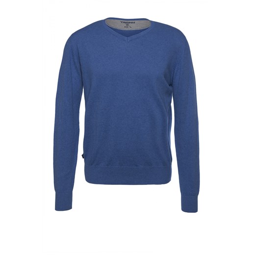 Sweater with long sleeves terranova niebieski bawełniane