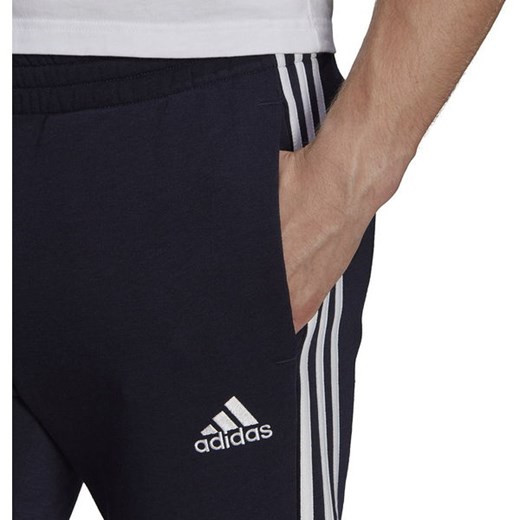 Spodnie dresowe męskie Essentials Tapered Cuffed 3-Stripes Fleece Adidas XL okazyjna cena SPORT-SHOP.pl