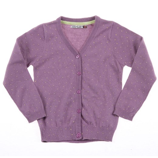 Cool Club, Sweter dziewczęcy, rozmiar 122 - Wyprzedaż - ubrania i buty nawet do -50% taniej! smyk-com fioletowy dziewczęce