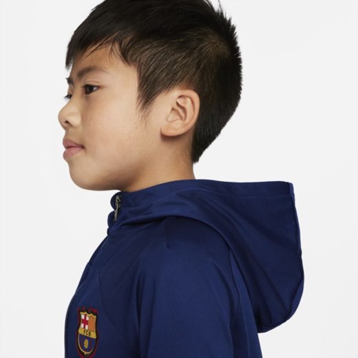 Dzianinowy dres piłkarski dla małych dzieci Nike Dri-FIT FC Barcelona Strike - Nike L Nike poland