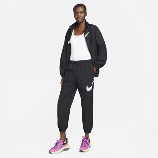 Damskie spodnie ze średnim stanem Nike Sportswear Essential - Czerń Nike XL Nike poland