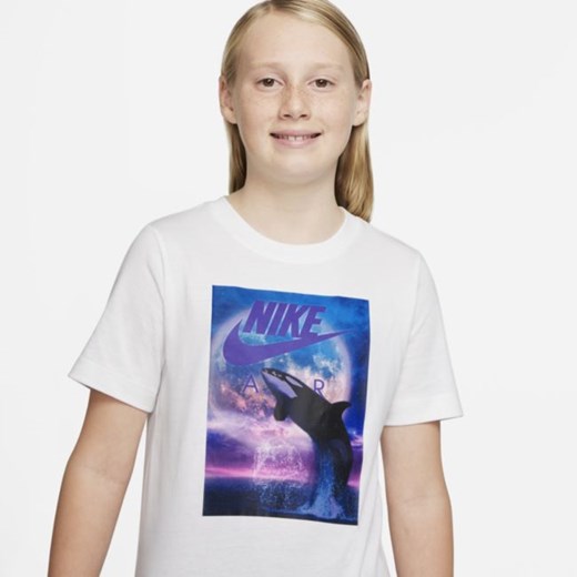 T-shirt dla dużych dzieci (chłopców) Nike Air - Biel Nike XL Nike poland promocyjna cena