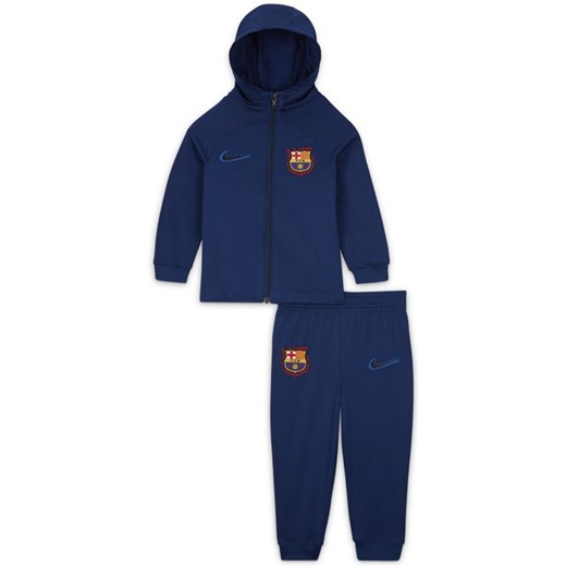 Dzianinowy dres piłkarski dla niemowląt i maluchów Nike Dri-FIT FC Barcelona Nike 12-18 Nike poland