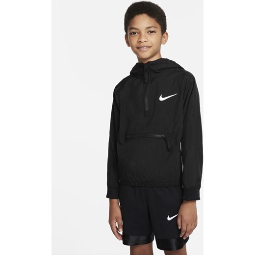 Kurtka do koszykówki dla dużych dzieci (chłopców) Nike Dri-FIT Crossover - Czerń Nike S Nike poland