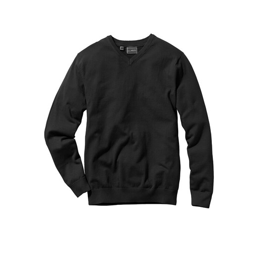 Sweter z dekoltem w serek | bonprix 64/66 (3XL) bonprix