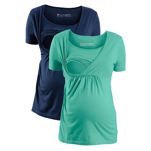 Shirt ciążowy i do karmienia (2 szt.) 44/46 bonprix