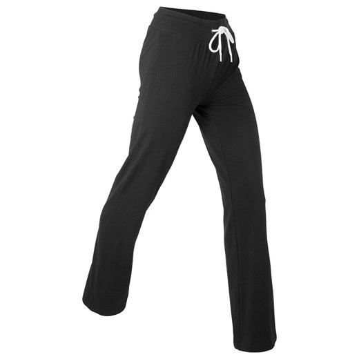 Spodnie z dżerseju z szerokimi nogawkami, długie, Level 1 | bonprix 44/46 bonprix