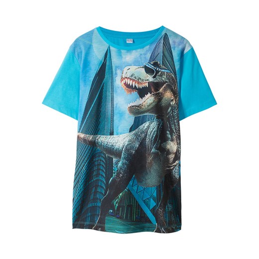 T-shirt z nadrukiem dinozaura | bonprix 128/134 bonprix