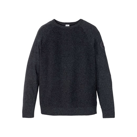 Sweter z bawełny z recyklingu | bonprix 48/50 (M) bonprix