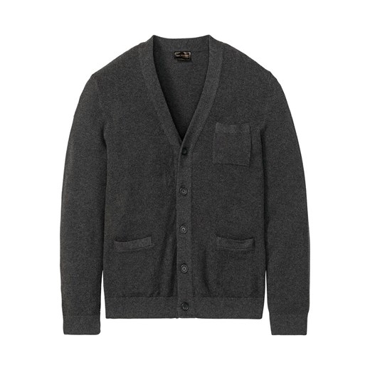 Sweter rozpinany z kaszmirem | bonprix 64/66 (3XL) okazja bonprix