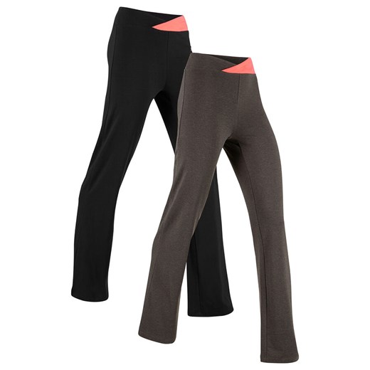 Spodnie sportowe ze stretchem (2 pary), długie, Level 1 | bonprix 36/38 bonprix