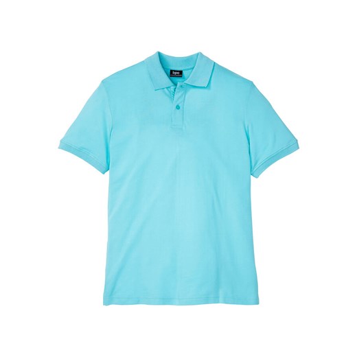 Shirt polo z bawełny pique, krótki rękaw | bonprix 56/58 (XL) wyprzedaż bonprix