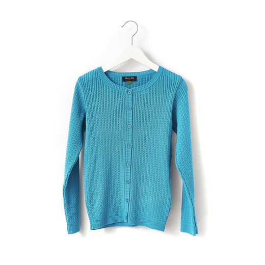 Sweter Dziewczęcy 4C2611 5-10-15 turkusowy akryl