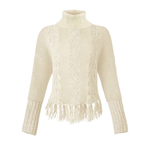 Sweter z frędzlami | bonprix 40/42 promocja bonprix