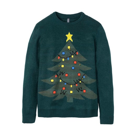 Sweter bożonarodzeniowy z dzwonkami | bonprix 44/46 (S) okazyjna cena bonprix