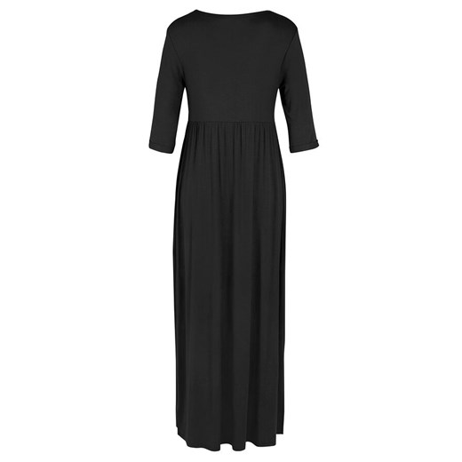 Długa sukienka ze stretchem z okrągłym dekoltem | bonprix 48/50 bonprix