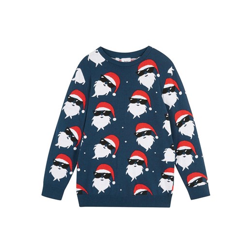 Sweter chłopięcy z bożonarodzeniowym motywem | bonprix 176/182 bonprix