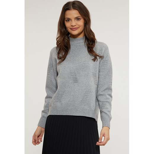Sweter damski z delikatnym wzorem L/XL MONNARI okazyjna cena