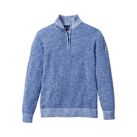 Sweter ze stójką z bawełny | bonprix 60/62 (XXL) bonprix