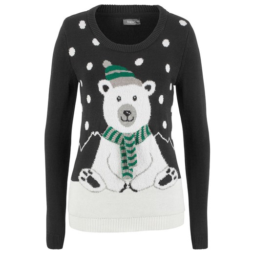 Sweter z bożonarodzeniowym motywem | bonprix 40/42 bonprix