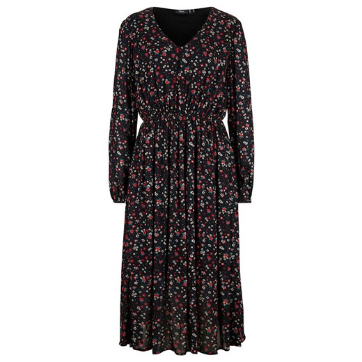 Sukienka midi z tkaniny w kwiaty | bonprix 50 bonprix