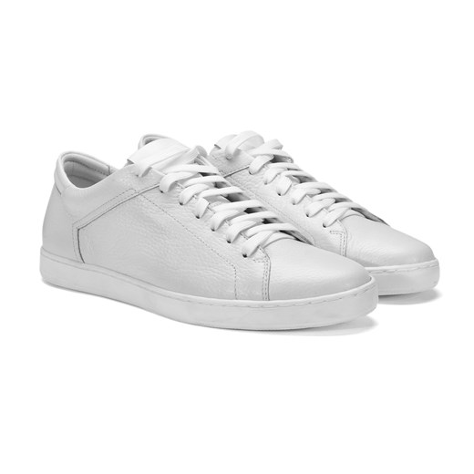 Białe sneakersy DOMINIC ze sklepu Domenoshoes w kategorii Trampki męskie - zdjęcie 127703551