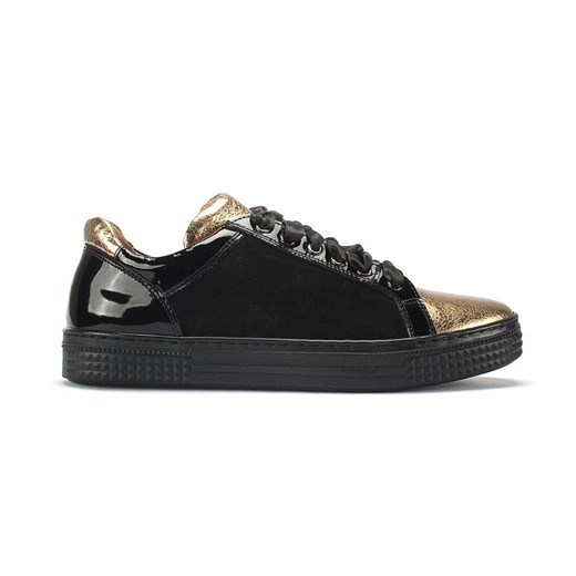 Czarne sneakersy damskie ANA Gilou 37 promocyjna cena Domenoshoes