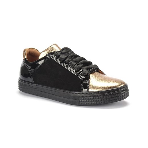 Czarne sneakersy damskie ANA Gilou 39 Domenoshoes promocyjna cena