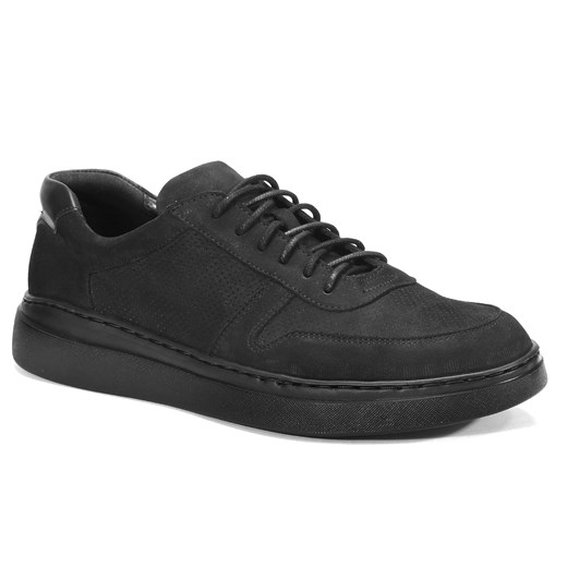 Czarne sneakersy MATTEO ze sklepu Domenoshoes w kategorii Buty sportowe męskie - zdjęcie 127703690