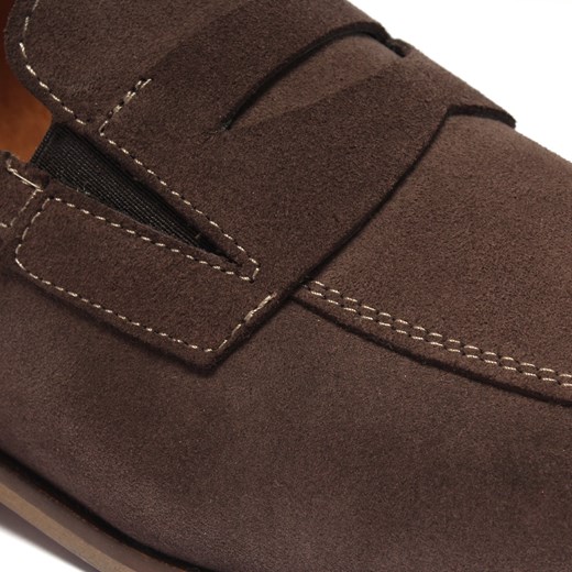 Popielate mokasyny męskie MAKSYM Domeno 42 Domenoshoes