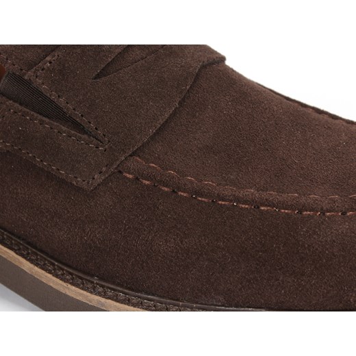 Brązowe mokasyny męskie LUCA Domeno 42 wyprzedaż Domenoshoes
